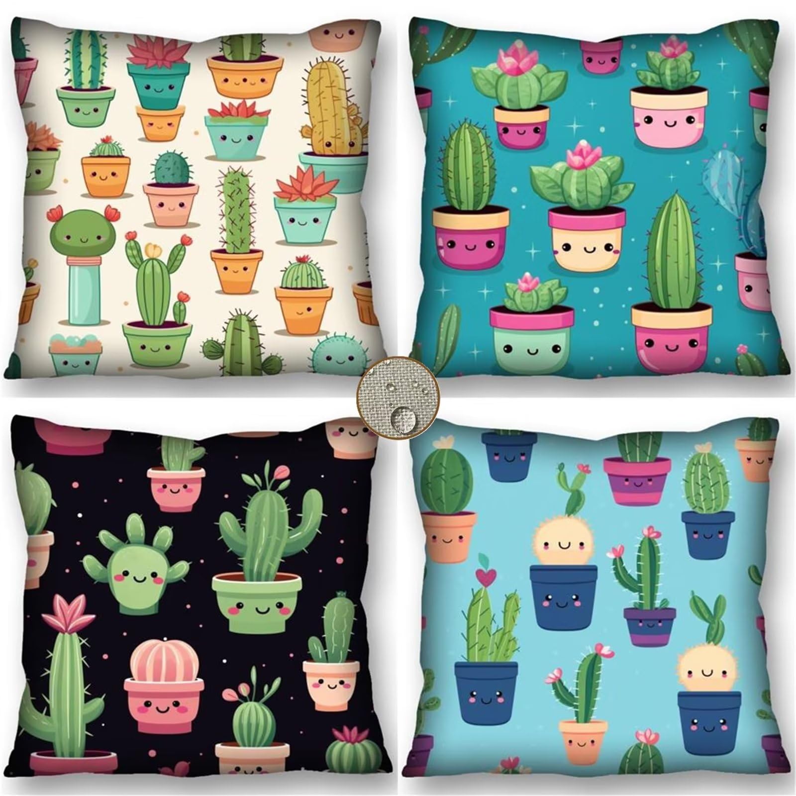 Funda De Cojines Decorativa Flor De Cactus Rosa Fundas De Cojín