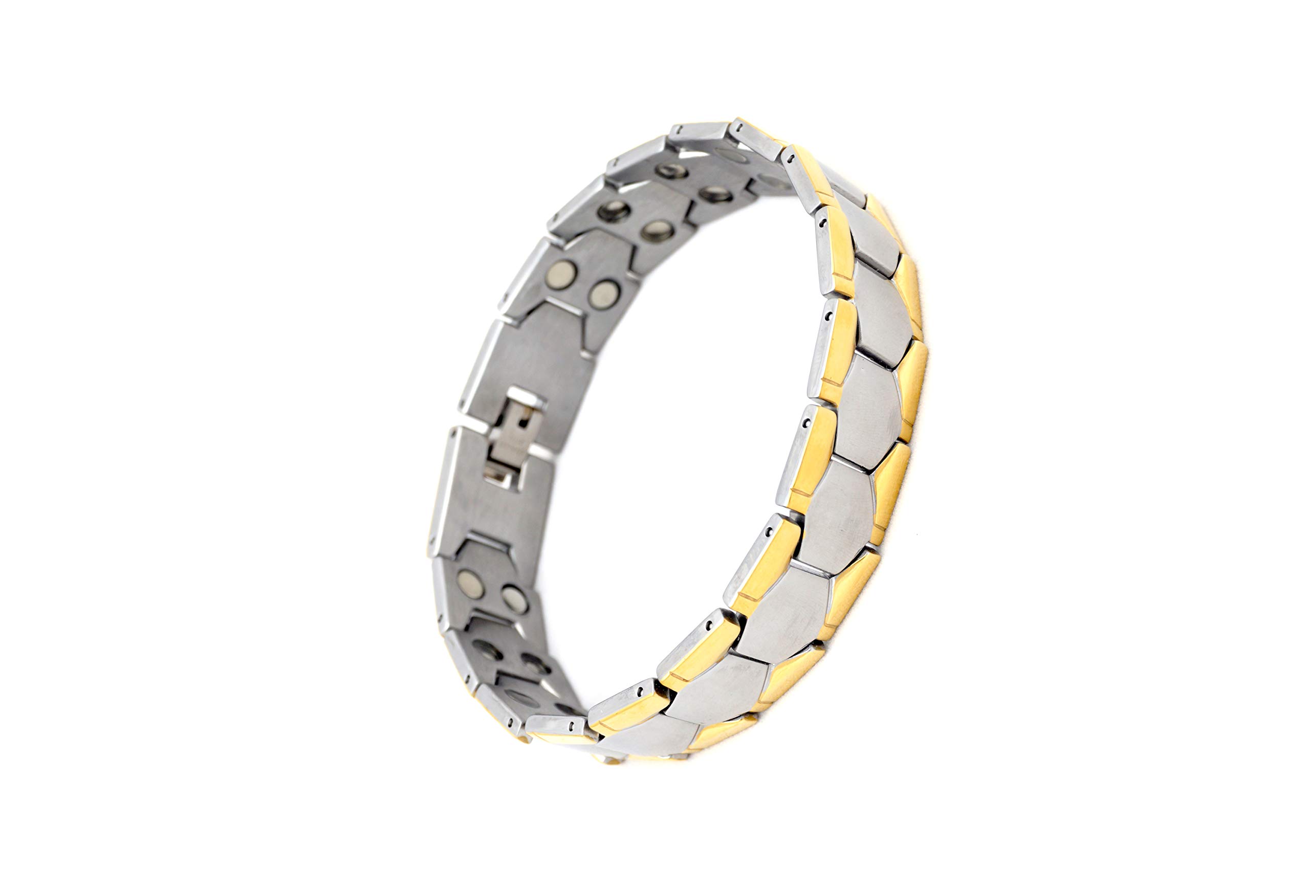 SUSRIJA ENTERPRISES Gold Plated Bracelet Men And Boys Magnetic Therapy Stainless Steel? (Design-3) (B08WJ6SC76) Amazon Price History, Amazon Price Tracker