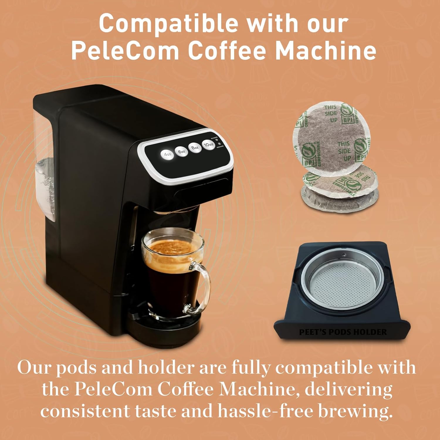 Peet’s Major Dickason’s Coffee Pods – 48 Count (3 Packs of 16) – Dark Roast with Bold, Rich Flavor and Smooth Finish – Compatible with Pelecom Coffee Machines – Peet’s Coffee Pods & Capsules