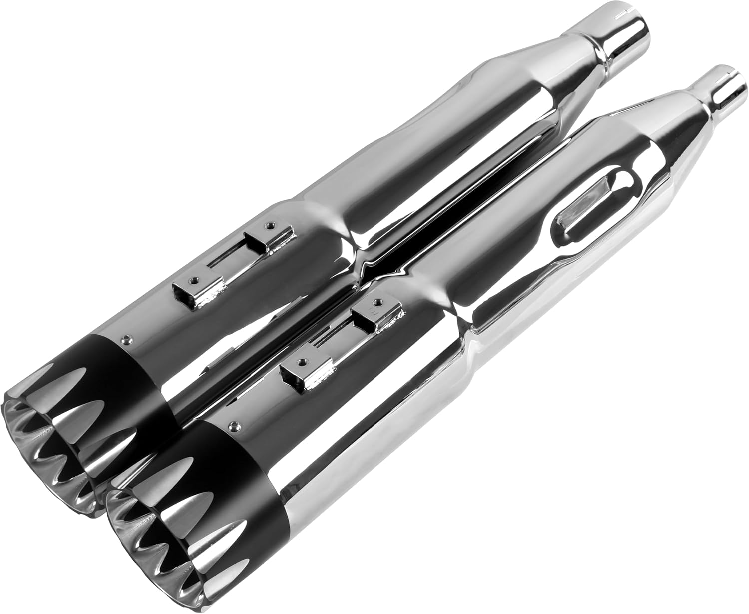 5.0'' SHARKROAD Mufflers for Harley Davidson Slip Ons Touring 2017-later Models, Black,09CB
