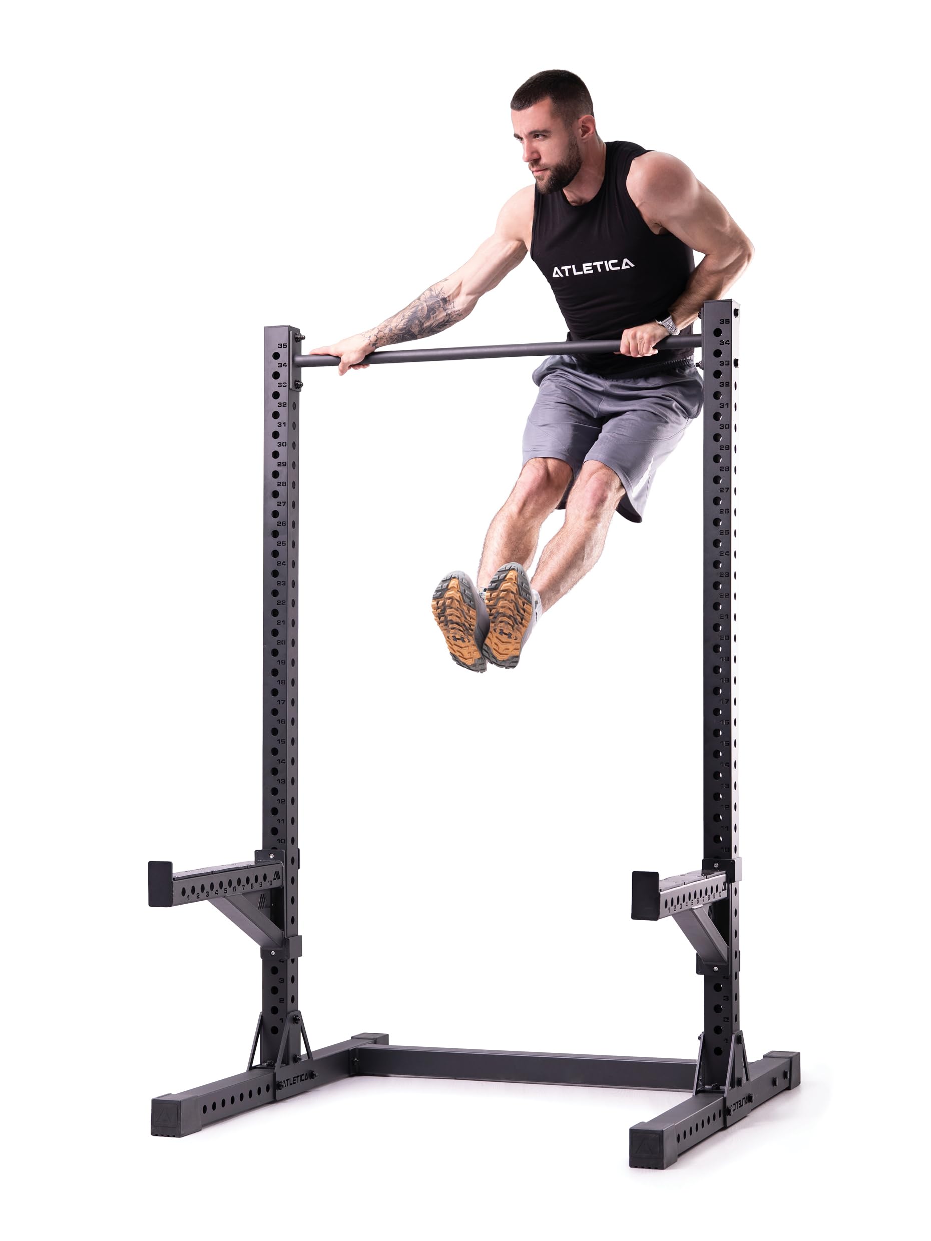 Atletica R7 Squat Rack | Verbessertes Modell in DREI Höhen - 187cm, 203cm, 223cm