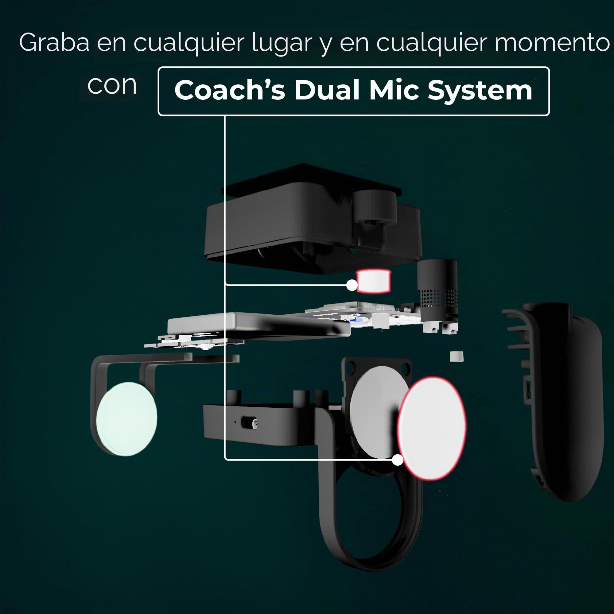 Roadie Coach Multi-Herramienta para Guitarra, Ukelele y Canto | Grabadora Portátil con Micrófonos Duales, Afinador, Controlador MIDI, Retroalimentación AI sobre Rendimiento