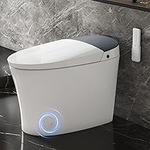 Smart Toilet with Bidet Built in, Heated Bidet, Auto Open/Close Lid, Foot Sensor Operation, Instant Warm Water