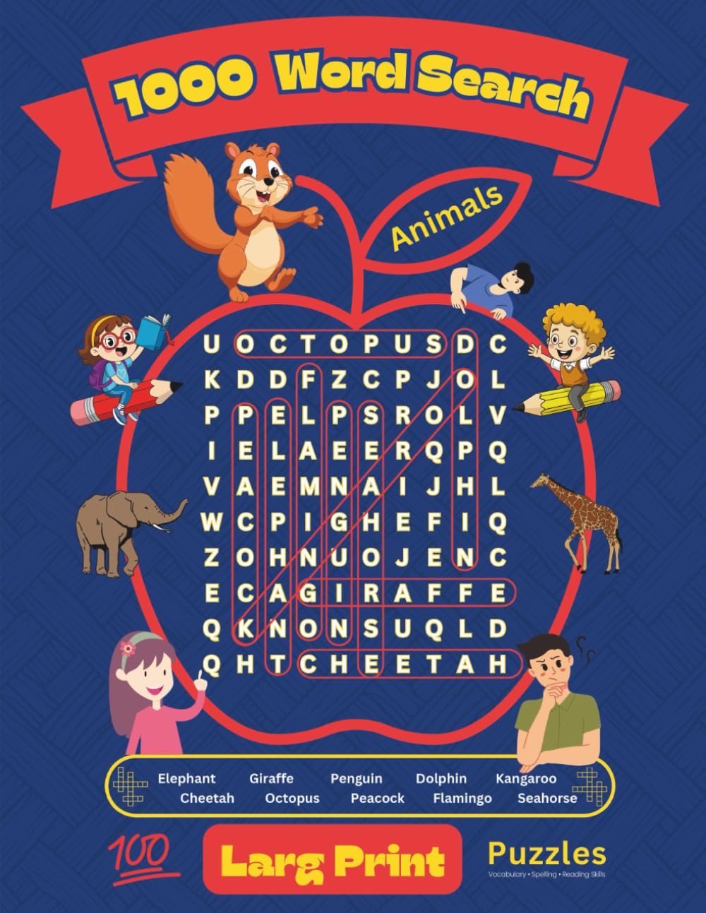 Word Search for Kids Ages 6–8 – 100 Fun Puzzles for Vocabulary and Spelling Practice | Large Print Word Search Activity Book for Children: An ... Build Reading Skills, Focus, and Confidence