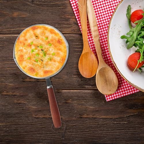 Miniatura 9 de Hemoton Mini sartén antiadherente de acero inoxidable, superficie de cocción de 5.4 pulgadas, sartén antiadherente para uso en el horno, en la