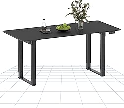 FLEXISPOT 4 Legs Dual Motors Electric Standing Desk 160 * 75cm Height Adjustable Sit Stand Home Office Workstation with Memory Smart Panel, Splice Board, Black