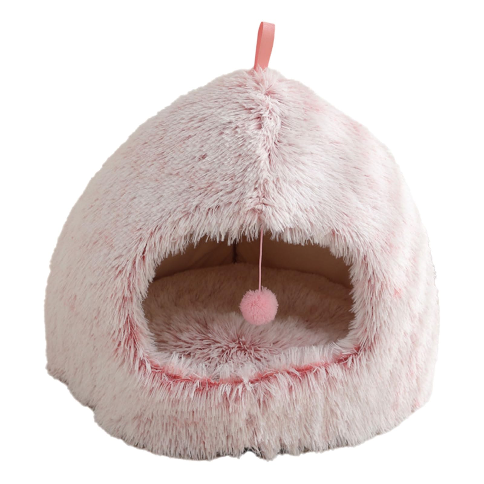 Xuancai Gatti Cave House Peloso Lungo Peluche Staccabile Cuscini In Cotone Per Vari Cani di Piccola Taglia Cane Inverno Riposo Sonno Habitat Peluche Letto