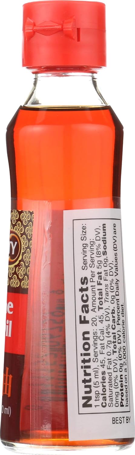Dynasty Sesame Oil, Chili, 3.38 oz