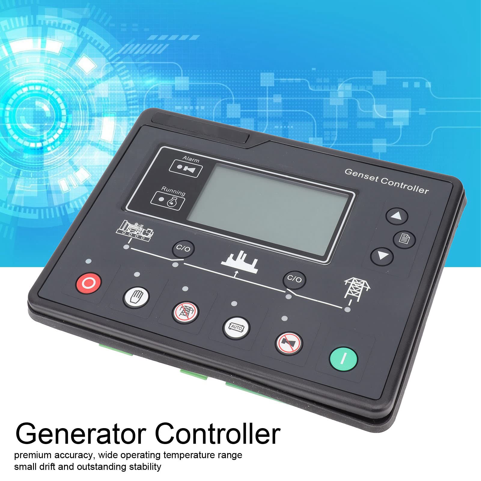 YWBL-WH Controlador de Generador, Módulo de Inicio Automático, Monitor LCD GPRS, Gestión de Energía Confiable para Uso Industrial
