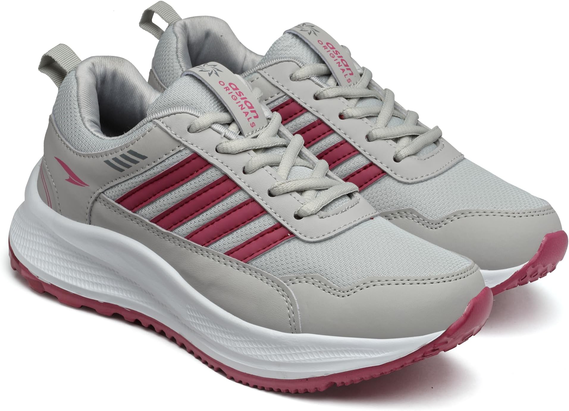 ASIANWomen's Fashion-13 Sports Running,Walking & Gym Shoes for Eva Sole Casual Sneaker Lightweight Lace-Up Shoes for Girl's