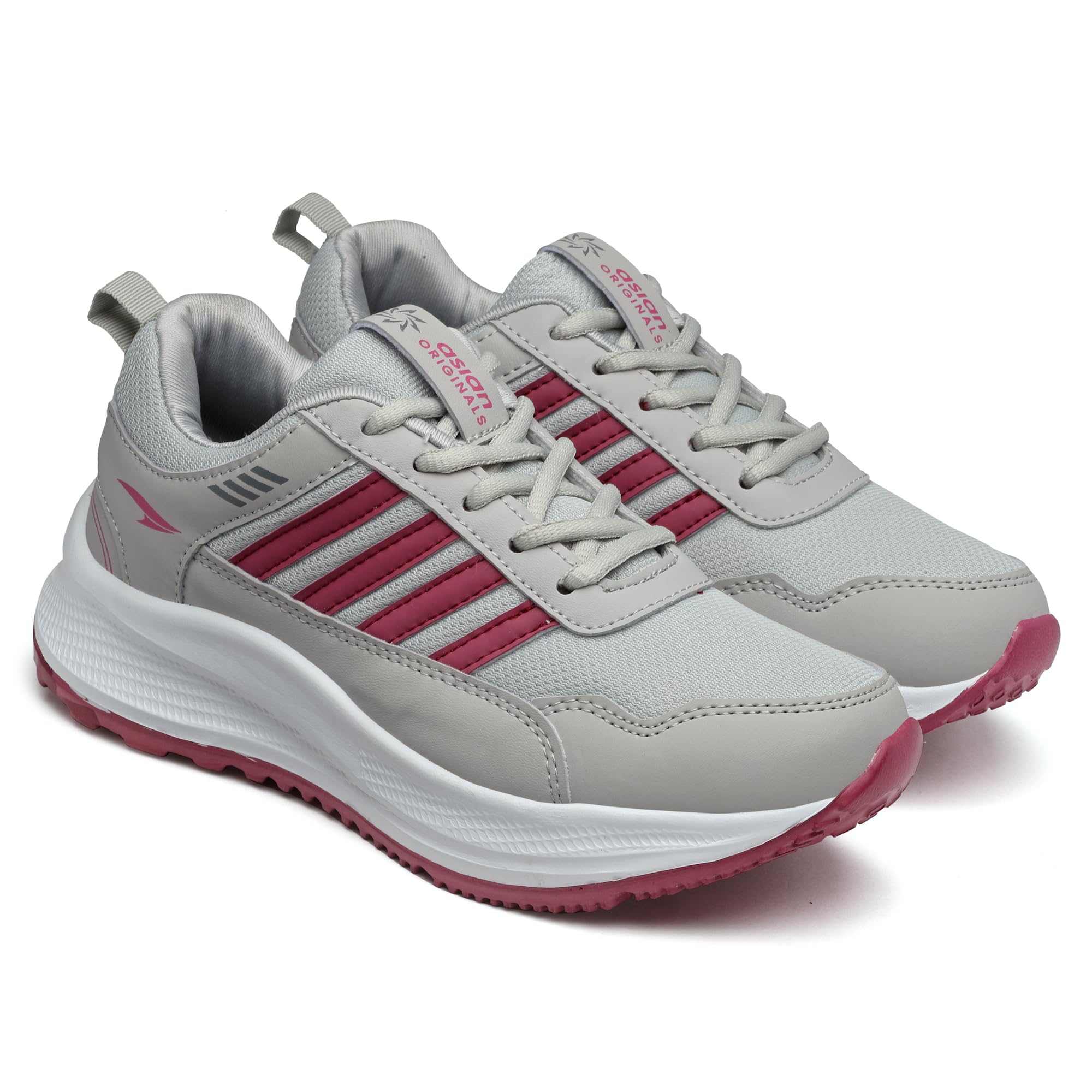 ASIANWomen's Fashion-13 Sports Running,Walking & Gym Shoes for Eva Sole Casual Sneaker Lightweight Lace-Up Shoes for Girl's