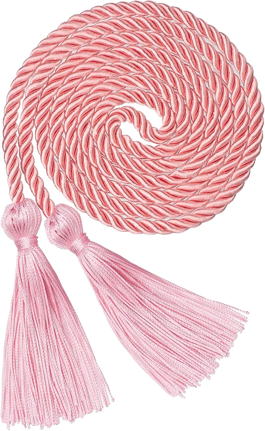 ONUPGO Pink Graduation Cord, 68“ Graduation Honor Cords, 2026 Rayon Braided Tassel Cord Long Robe Honor Rope for College Graduation Students and Bachelor Gown