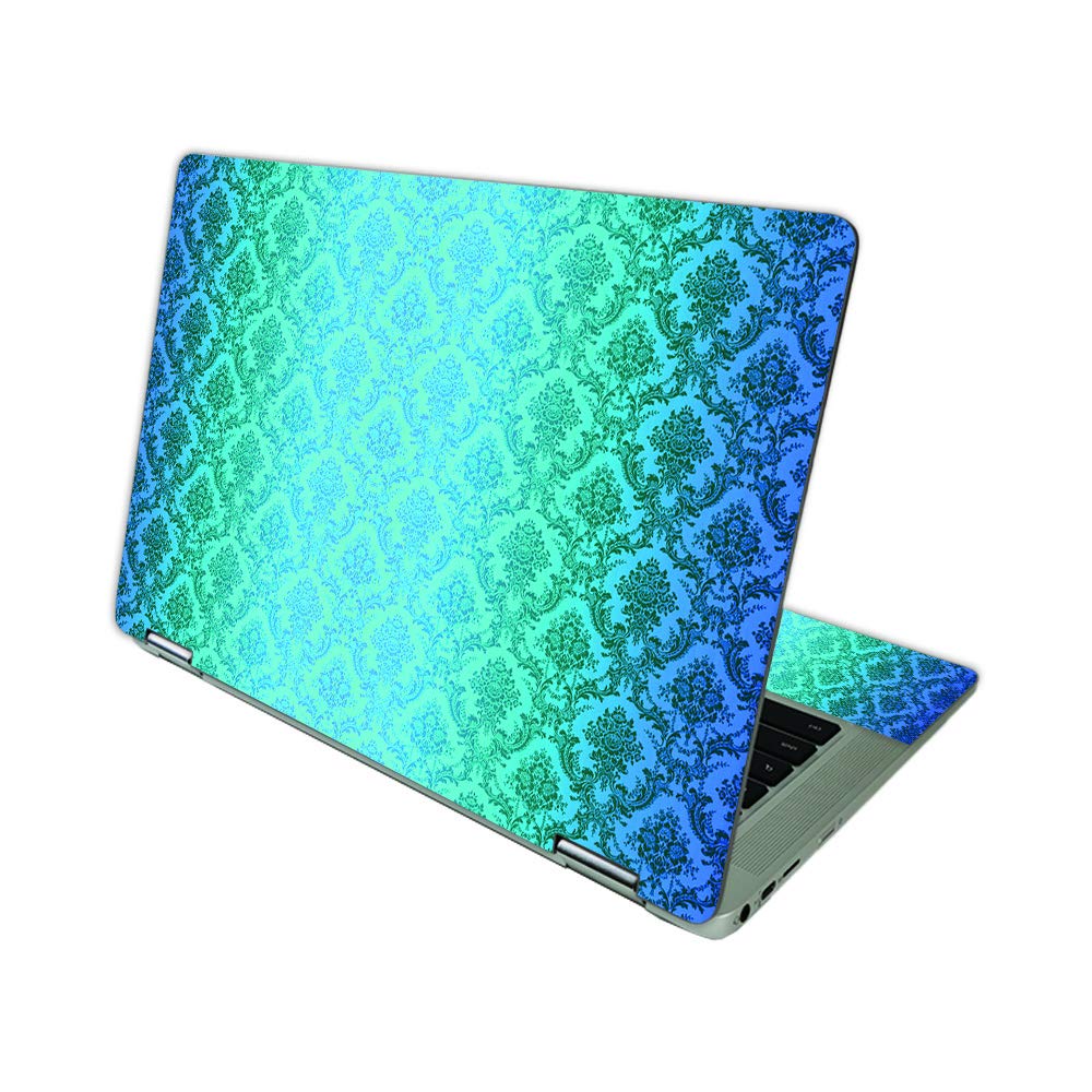 MightySkins Vinyl Decal Skin For HP Chromebook X360 14 (2021) - Blue Agate Design, Protective Matte Wrap