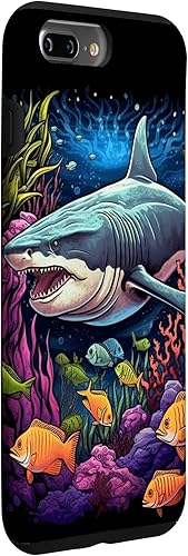 Vista 30 de Funda para iPhone 12/12 Pro Tiger Shark Sea Ocean Underwater Shark Lover