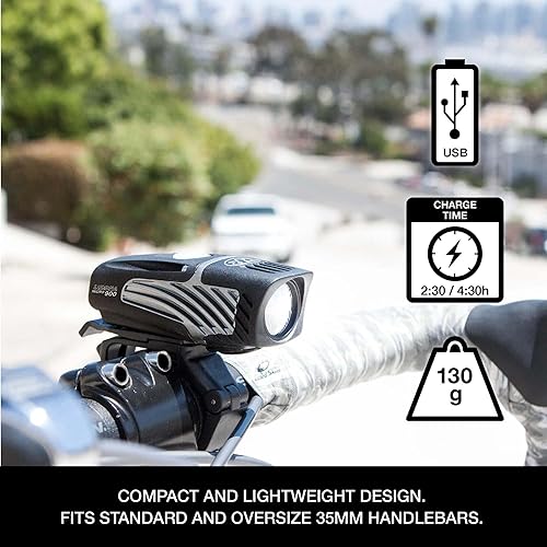 Miniatura 3 de NiteRider Lumina Micro 900 - Luz delantera para bicicleta, sable 110 luces traseras para bicicleta, paquete combinado de luces LED recargable por