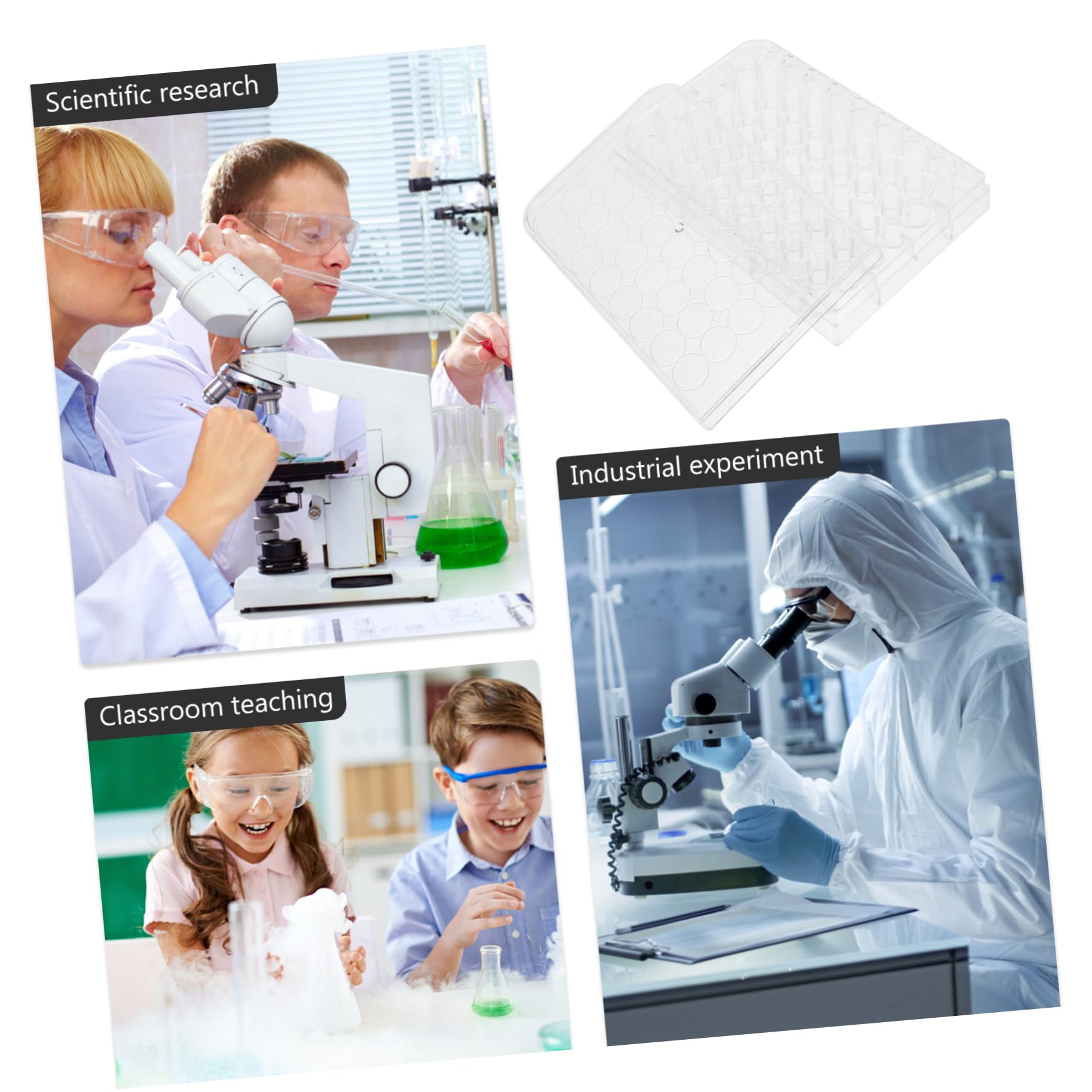 Gatuida 10 Piezas placa de cultivo para relleno placas de cultivo de petri herramienta polvo placa de cultivo celular plato de cultivo con cubierta equipo rebanadora suite placa de Petri