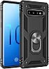 Korecase Compatible with Samsung S10 Case Ring Kickstand Screen Camera Protection Black