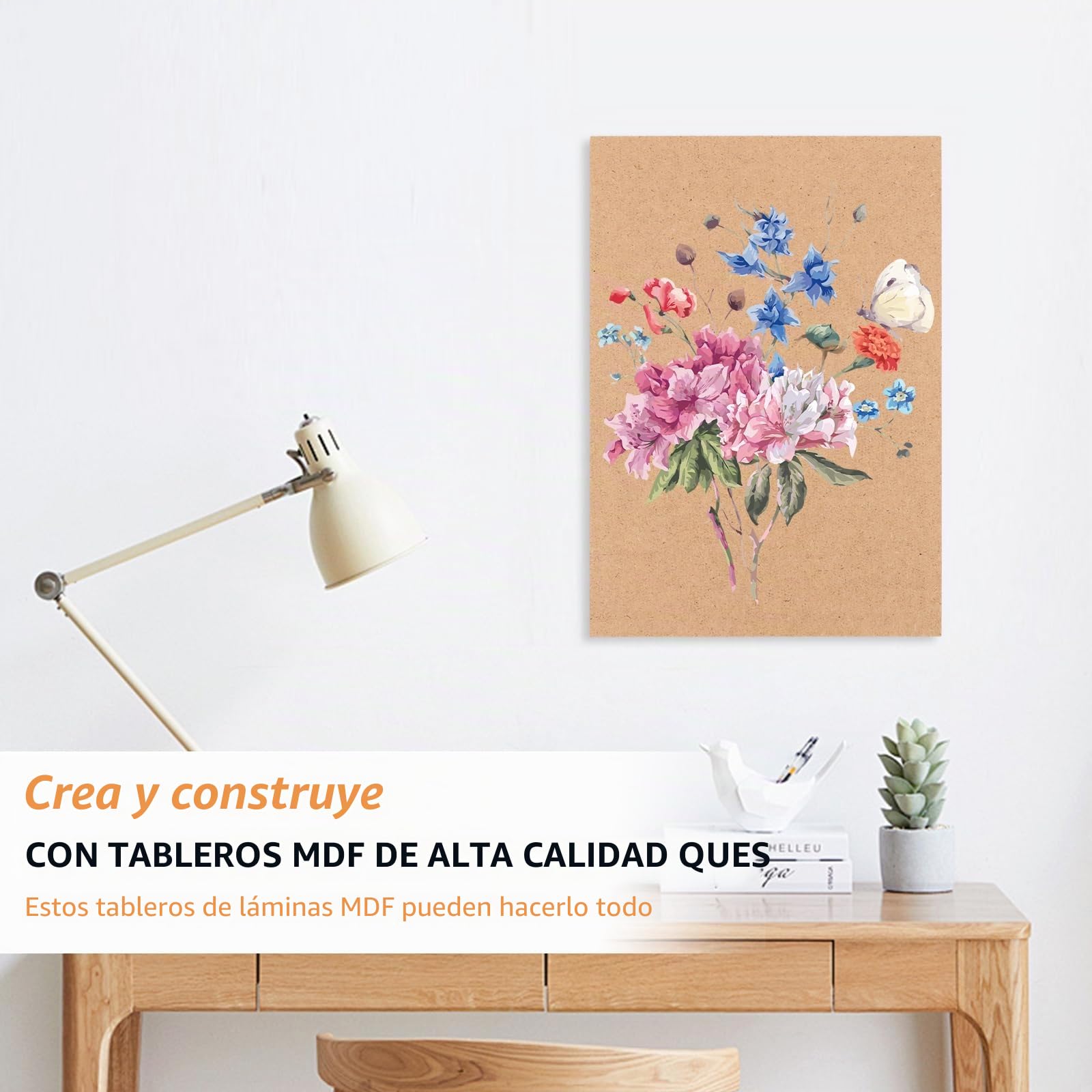 JMIATRY - Lote de 15 paneles de MDF A4, tablero de madera MDF, hoja de madera en bruto para decorar madera, recortar, grabado, 300 x 210 x 4 mm