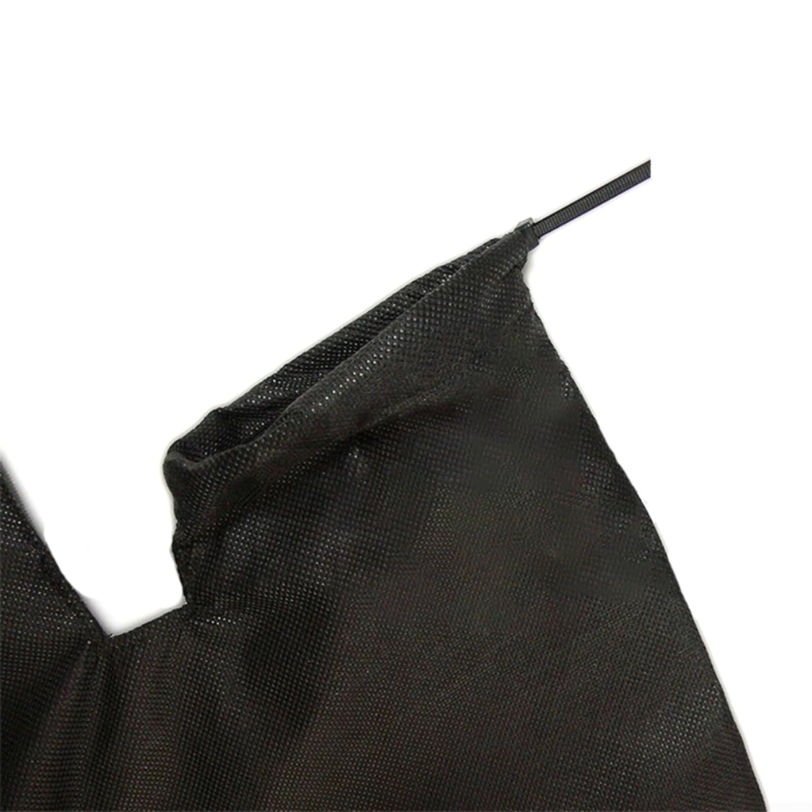 Saco de succión de hojas de 30 cm compatible con Ein-hell GE-CL 36 Li E-Solo y Gardenic Hof 3000 W, tejido no tejido resistente con cremallera para conexiones ovaladas y redondas (2 unidades)