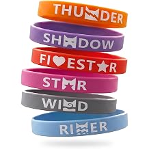 24PCS Warrior Rubber Bracelets Cats Merch Inspired Stretch Friendship Bracelets Cosplay Merchandise Gifts for Fans Birthday Party Supplies
