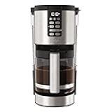 Ninja 14 Cup , Programmable Coffee Maker XL Pro with Permanent Filter, 2 Brew Styles Classic & Rich, 4 Programs Small Batch, Delay Brew, Freshness Timer & Keep Warm, Stainless Steel, DCM201