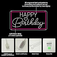 Vista 6 de Letreros de neón personalizados, letrero LED de neón personalizado para decoración de pared, letrero de neón personalizado en 3D personalizable