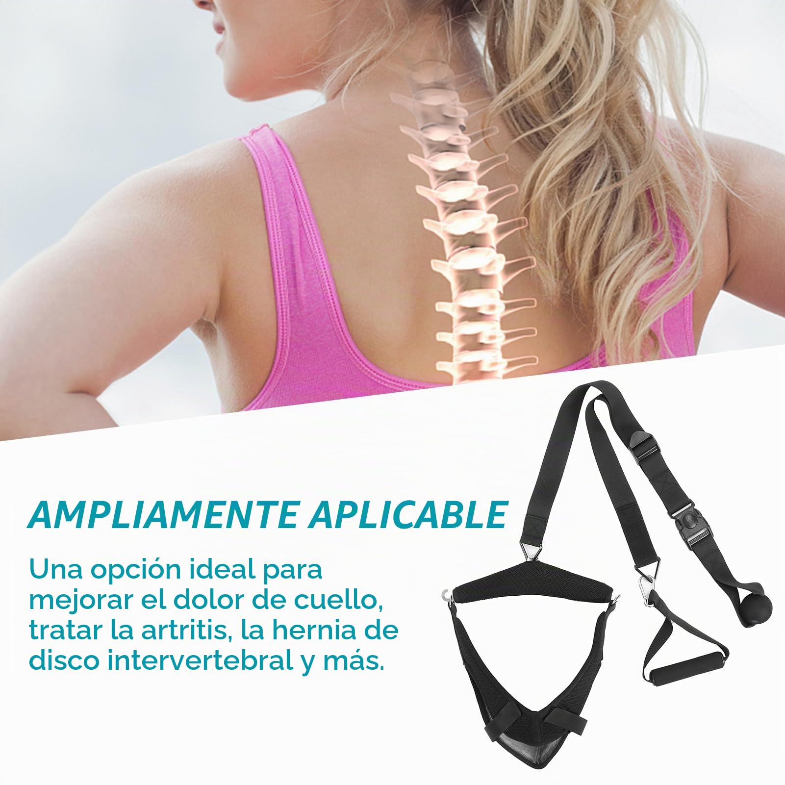 Dispositivo De Tracción Cervical Para El Cuello, Corrector De Postura Profesional Sobre La Puerta Dispositivo De Tracción Cervical Para Estirador De Cuello, Estirador De Espalda, Dolor De Cuello, Artr