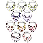 KiddyStar Organic Cotton Baby Bibs for Boys & Girls - Soft, Absorbent Teething & Drool Bibs - Adjustable Snaps for Toddlers