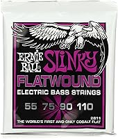 Vista 7 de Ernie Ball Super Slinky Flatwound - Cuerdas para guitarra bajo, calibre 45-100 (P02814)