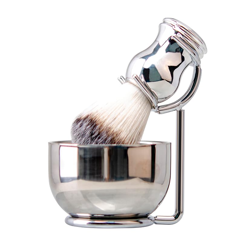Kit Grandslam com pincel, tigela e suporte para barbear