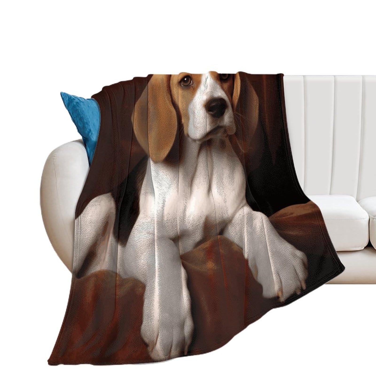 Weiche, gemütliche, weiche Decken für Damen, Überwurf, Bettdecke, Haustier, Hund, Beagle, warm, dekorativ, flauschige Decke für alle Jahreszeiten