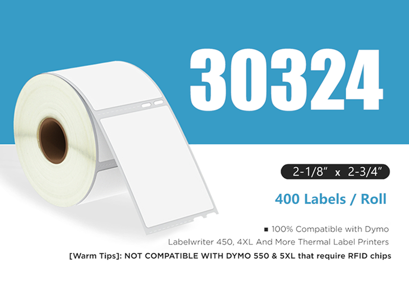 Dymo 1 x 2.13 in. LabelWriter Labels, White Dymo 1 x 2.13 in. LabelWriter Labels, White