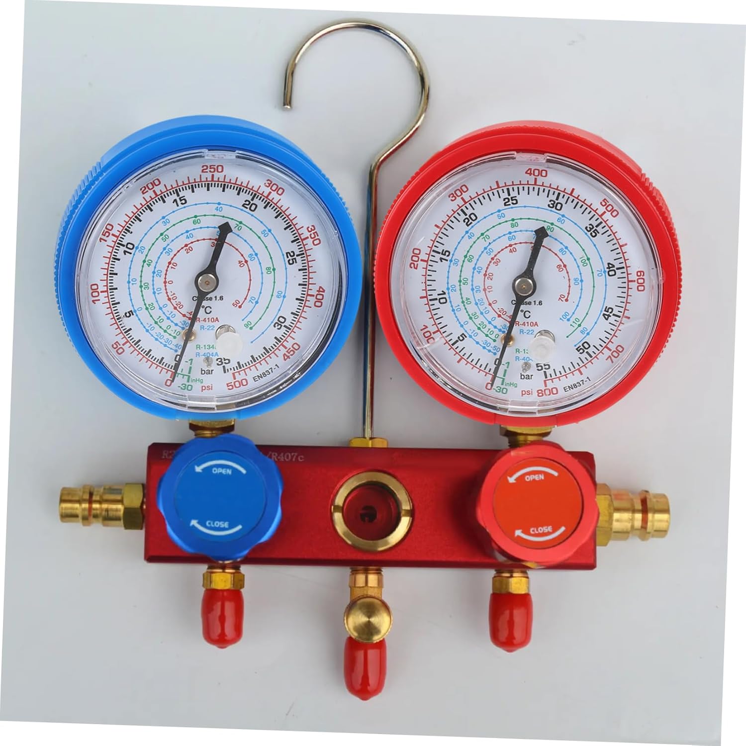 GLEAVI 2pairs Pressure Gauge for Car Air Accurate Refill and Charging Gauge Easy to Read Automotive Repair Tool