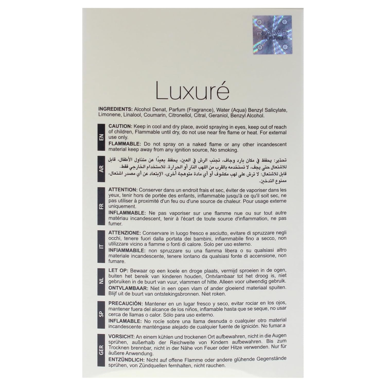 Lattafa Rave Luxure for Women - 3.4 oz EDP Spray - Image 7