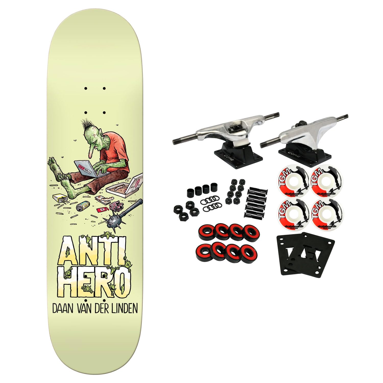 Anti Hero Skateboard Complete Daan Trolls 8.5