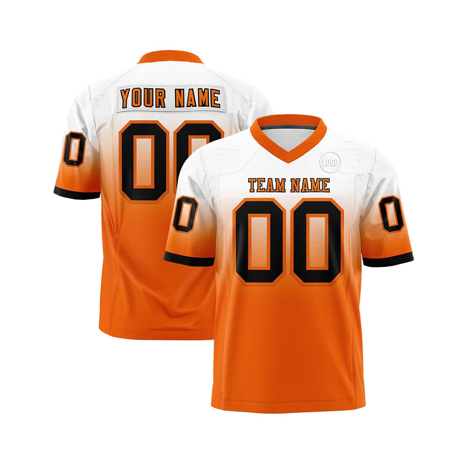 Custom Football Replica Team Jersey Printed with Team Name Number Logo Customized Uniform Fans Jersey for Men Women Boys Girls