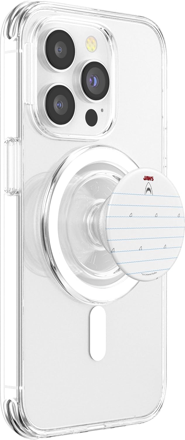 Jaws Simple Logo Embroidery PopSockets MagSafe PopGrip for iPhone