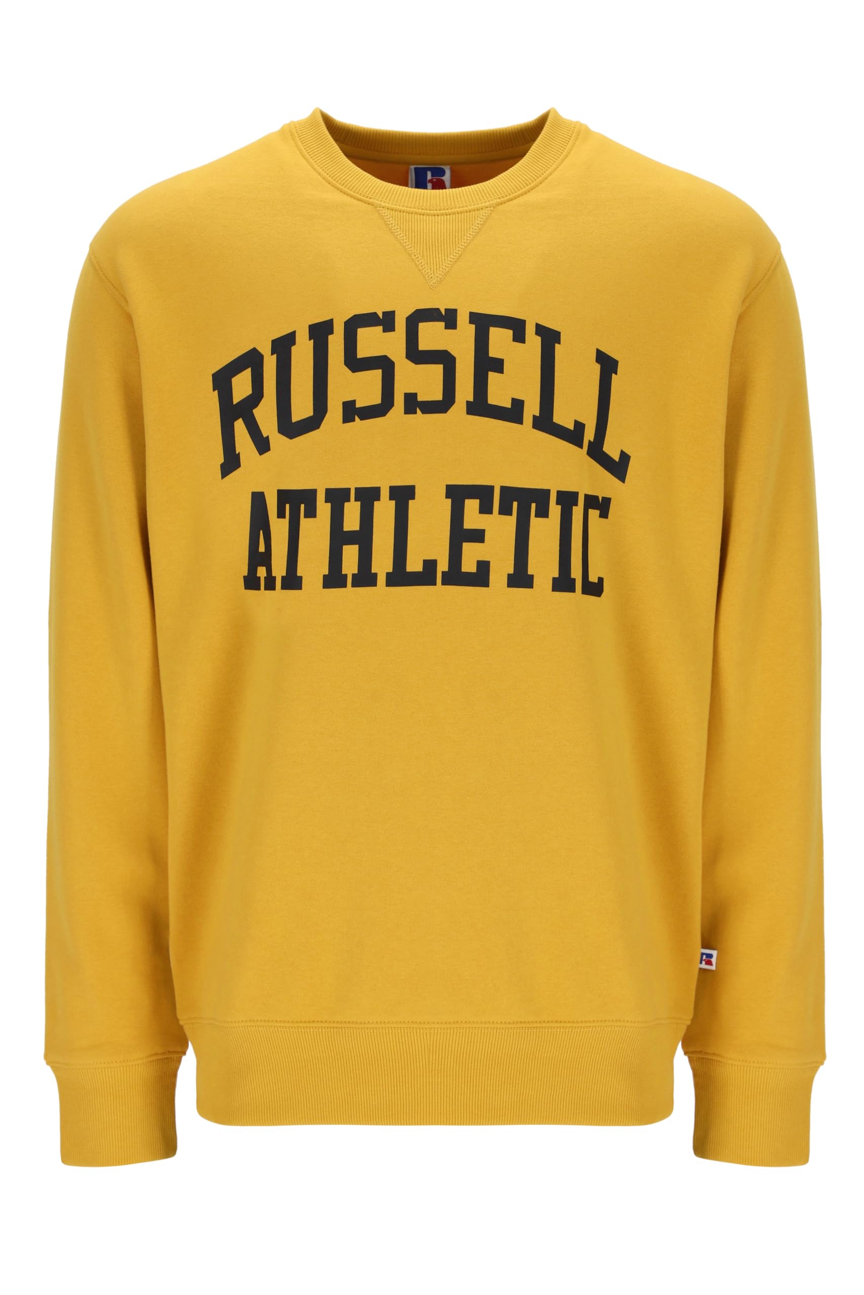 Russell Athletic Mens Iconic2-crewneck Sweatshirt Nuring Tunic, Nugget Gold, L EU