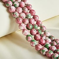 Vista 22 de 60 piezas de cuentas de amatista natural de 6 mm, cuentas de piedras preciosas redondas sueltas para hacer joyas