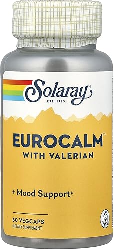 SOLARAY EuroCalm - 60 Cápsulas Vegetarianas - Raíz de Valeriana 200 mg