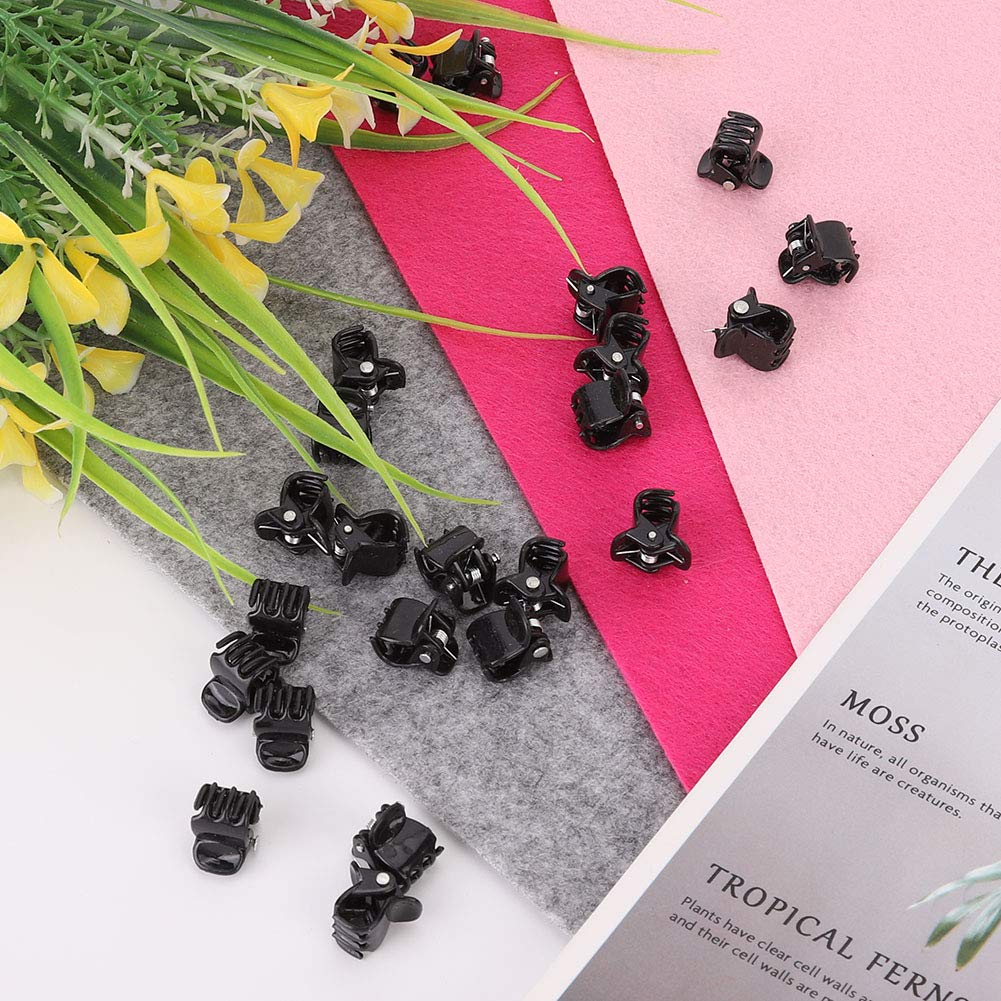 100Pcs Mini Hair Claw Clips for Women Girls Small Plastic Non-Slip Hair Clamps - Image 4