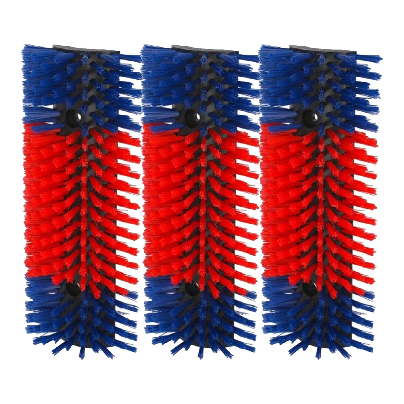 Kerbl Kratzbürsten für Tiere 22 x 50 cm in 2er, 3er, 4er Set – robuste Viehbürsten für Rinder, Kälber, Pferde & Ziegen – vielseitige Montage an Wand/Ecke/Pfahl – ideal für Kopf & Hals (3er Set)