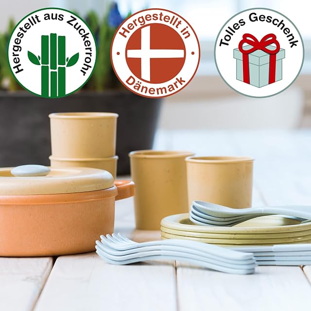 Foto 3 de 6 de Dantoy - Juego de comedor ecológico - Juego de comida de juguete de plástico de base biológica