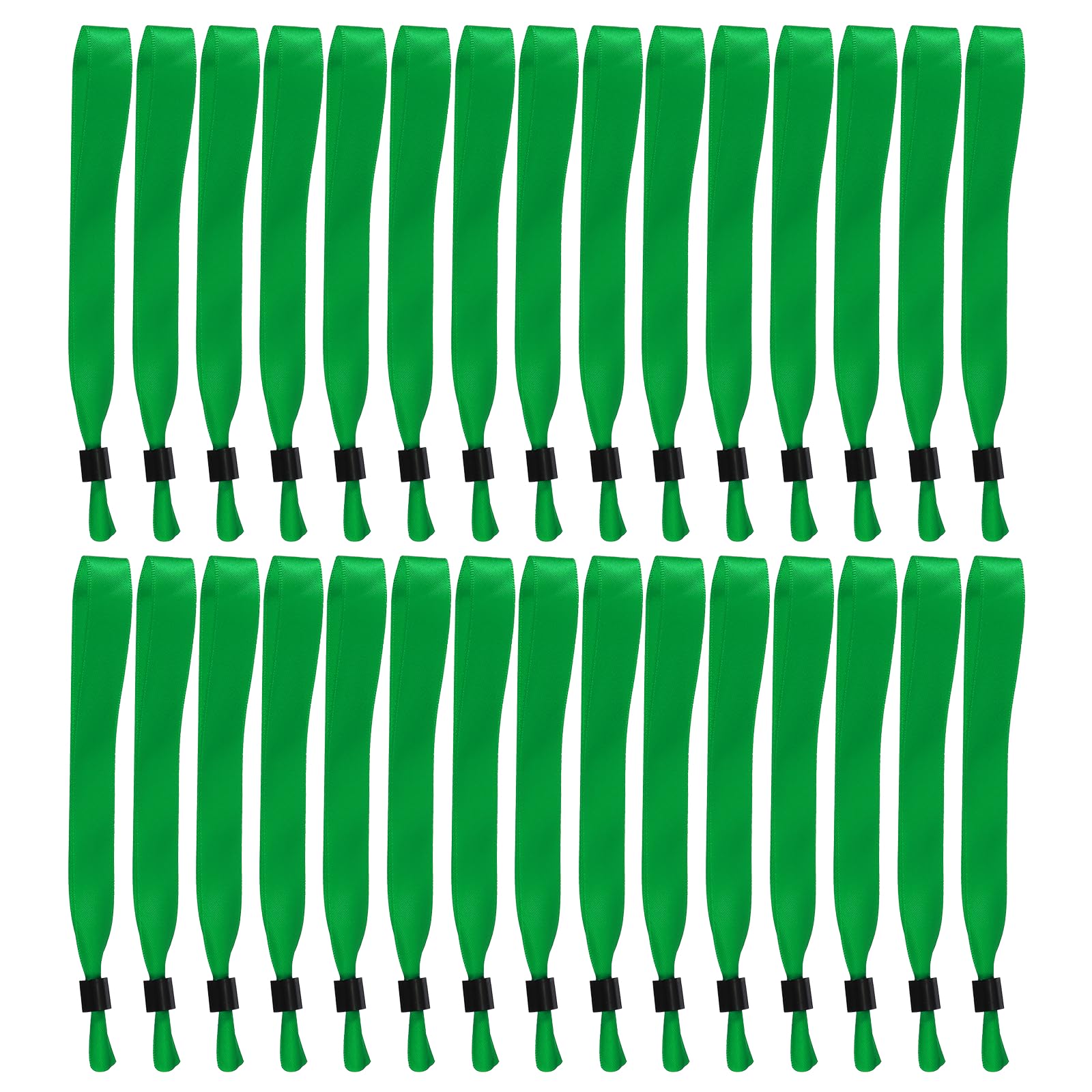 QUARKZMAN 100 Pcs Pulseras De Tela Para Eventos, Pulseras Desechables Para Fiestas, Conciertos, Actividades, Clubes, Festivales, Admisión, Eventos, Verde