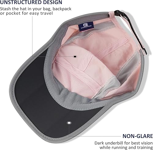 Miniatura 69 de GADIEMKENSD Sombrero reflectante plegable para exteriores, diseño sin estructura, protección solar UPF 50+, sombreros deportivos para mujeres