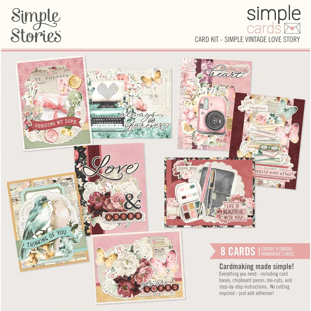 Simple Stories Simple Cards Card Kit-Simple Vintage Love Story VLO21437