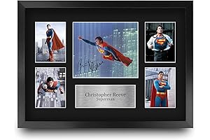 HWC Trading Christopher Reeve Superman Action Figure Autograph Picture Display
