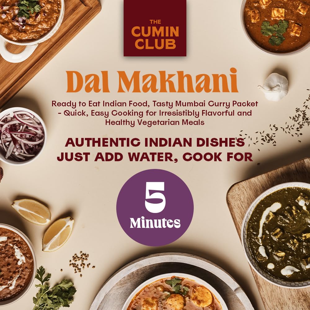 The Cumin Club Dal Makhani Comida india lista para comer con lentejas
