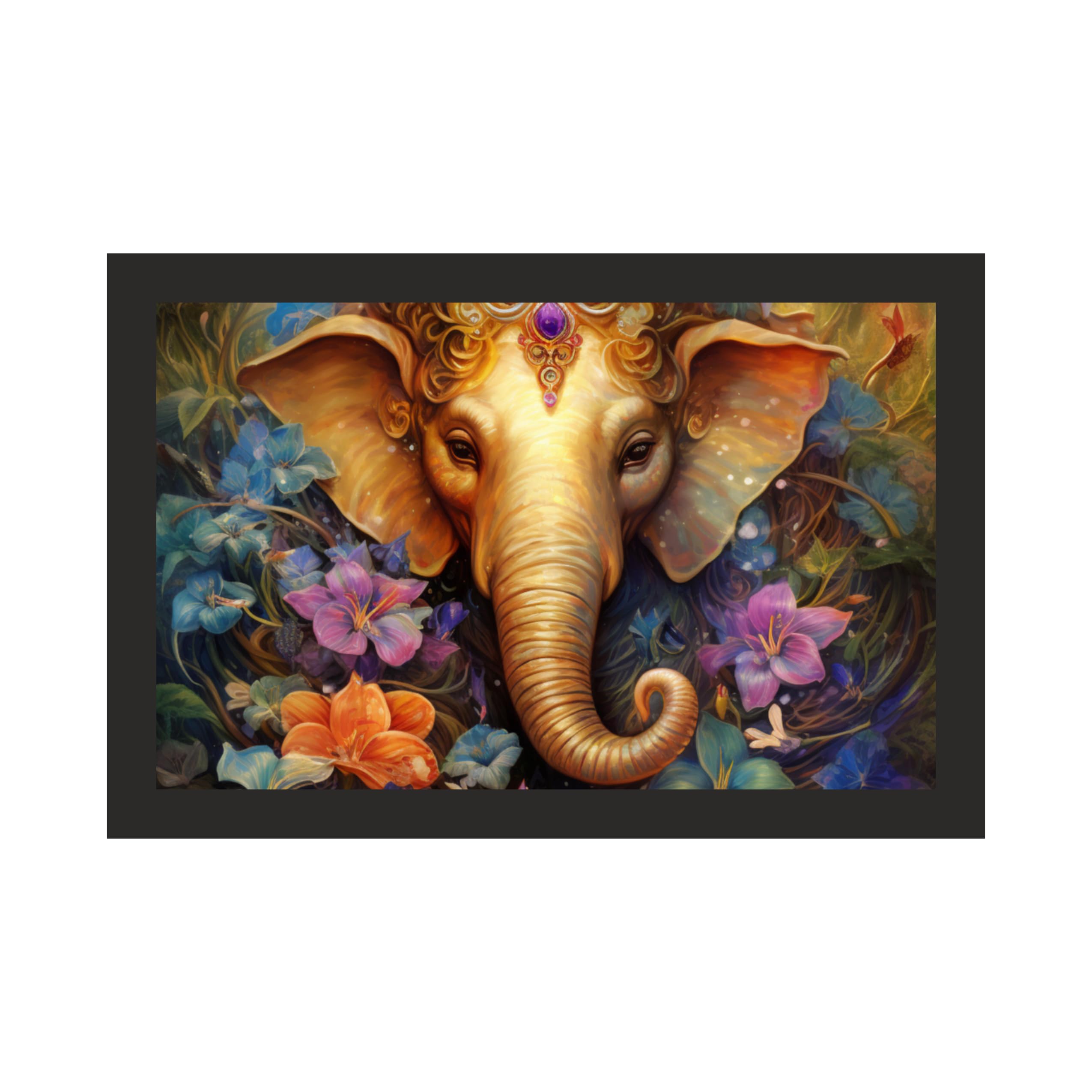 Electric Ganesha: 12x18 Landscape