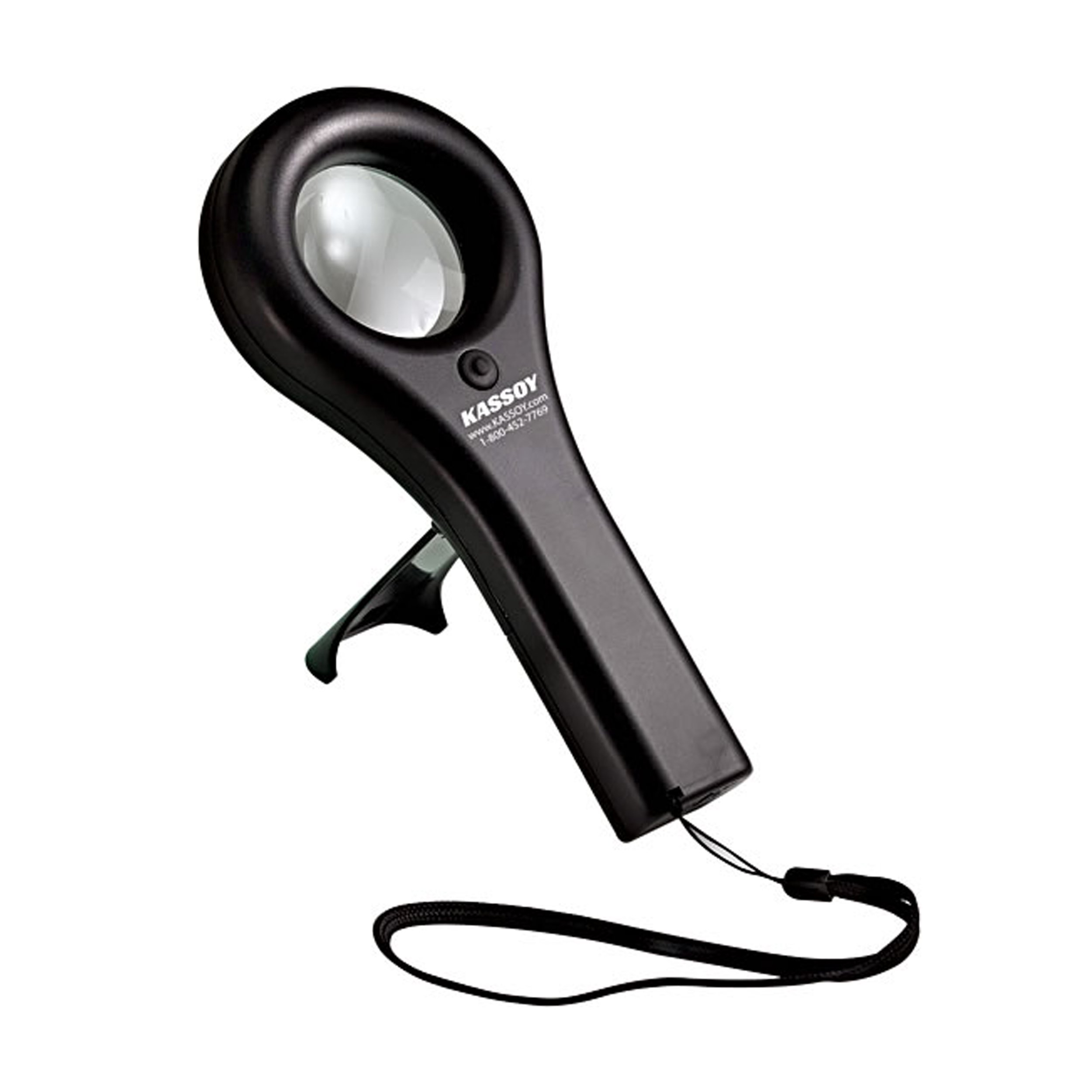 Kassoy Handheld LED Magnifier, 2X Multiplier